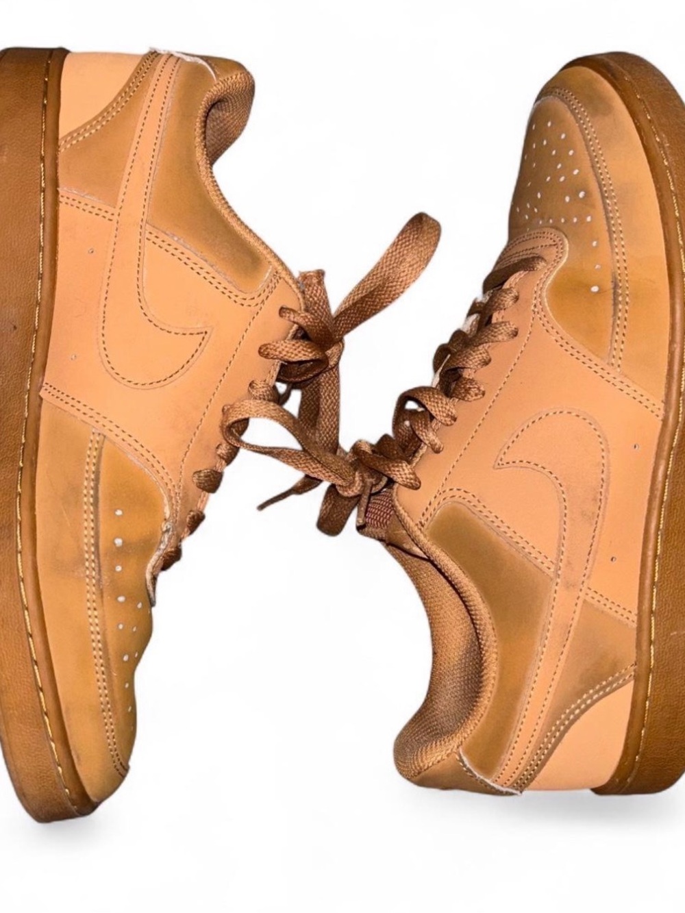 Nike Court Vision Low Flax Twine Gum Sneakers Women's 7.5 CD5463-200